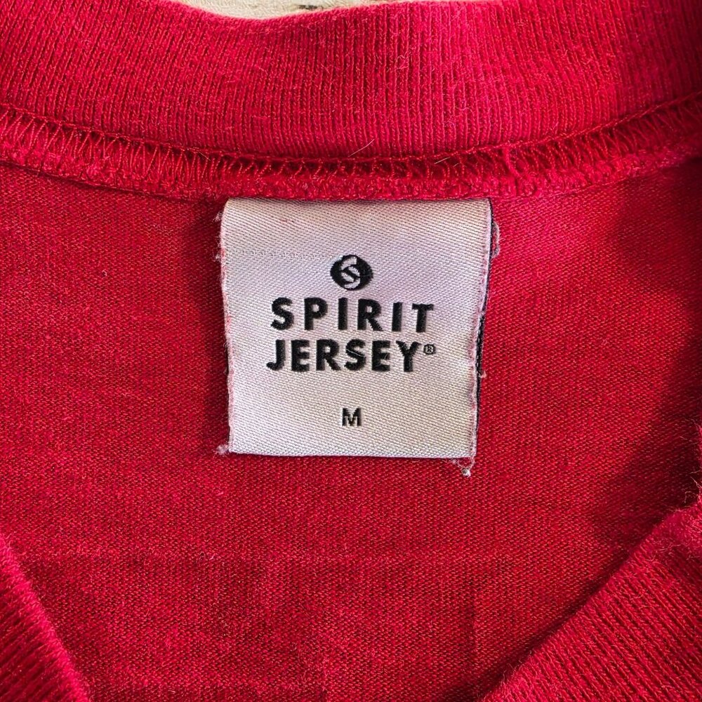 UGA Bulldogs Spirit Jersey Ombre Red Black Oversized Made in USA Georgia M - Picture 4 of 8